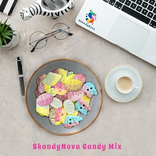 Bubs Swedish Candy Mix – 1 lb Sweet & Sour Gummies | Assorted Skulls, Ovals, Rombs | Fresh & Soft Foam Swedish Candy From Sweden thumbnail 4