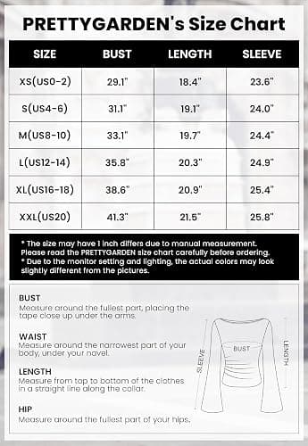 PRETTYGARDEN Women's Long Sleeve Shirt 2026 Spring Crop Going Out Tops Casual Boat Neck Bell Sleeve Ribbed Ruched Y2K Clothes thumbnail 6