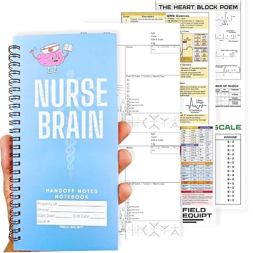 Field Equipt Nurse Essentials Report Notebook for Work & Nursing School Clinical, Notepad Replaces Foldable Nursing Clipboard, RN Student Accessories & Gifts (Tall Size) - Image 1
