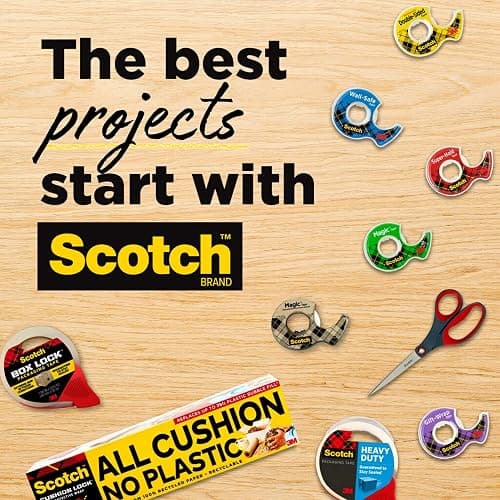 Scotch Permanent Double Sided Tape, Card Making and Holiday Scrapbooking Supplies, Alternative to Gift Wrap Tape for Wrapping Presents, 0.5 in. x 250 in., 3 Rolls with Dispensers thumbnail 7
