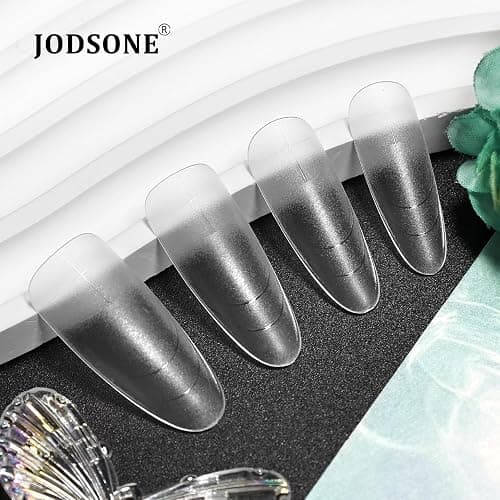 JODSONE Oval Fake Press on Nails Pre-shape Round Gel for Full Cover Acrylic Round Oval Full Nail Tips 12 Sizes 360Pcs for DIY at Home thumbnail 8