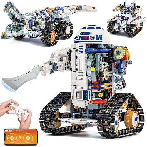 Glikid STEM RC Robot Building Kit - 3 in 1 APP & Remote Control Robotics for Kids Ages 8-12, DIY Educational Toy Programming & Science Project Kit, Birthday Gifts for Boys Girls - Image 1