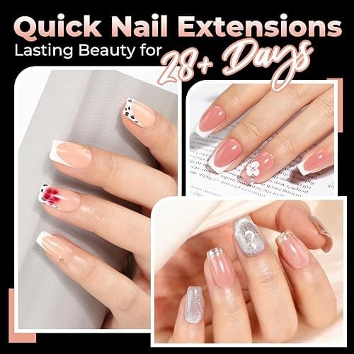 UNA GELLA Nail Tips Short Square, Pre-buff Matte Gel Nails Tips Short Square Nail Tips 120pcs Clear Full Cover False Fake Nails for Nail Extensions DIY Home Salon 12 Sizes for Women thumbnail 2