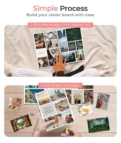 Vision Board Book Magazines with 1000+ Images – Scrapbook Supplies, Crafts for Adults, Clip Board, Junk Journal Supplies, Journaling Supplies, Board Books, Scrapbooking Supplies, Art Kit thumbnail 4