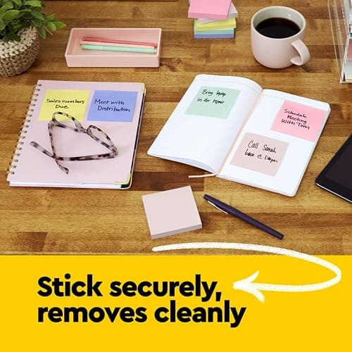 Post-it Notes, 3 x 3 in, The Iconic Canary Yellow Note, 12 Lined Pads | School Supplies and Office Products thumbnail 11