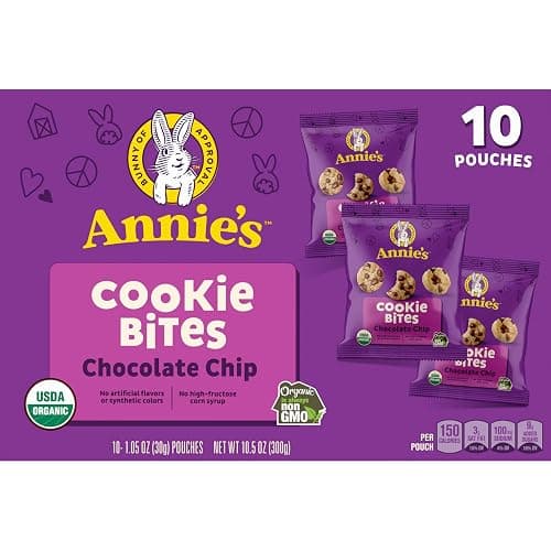 Annie's Organic Chocolate Chip Cookie Bites, 10 Pouches, 10.5 oz thumbnail 7