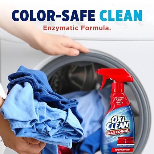 OxiClean Max Force Laundry Stain Remover Spray, Newborn & Baby Essentials, Stain Treater, 12 fl oz, 3-Pack thumbnail 6