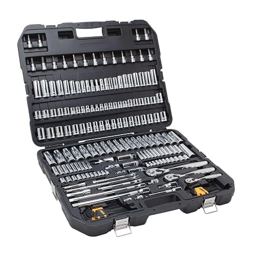 DEWALT 192 Pcs. Mechanics Tool Set, 1/2, 1/4, 3/8 Socket Set, SAE and Metric Socket Wrench Set, Hard Shell Tool Box (DWMT75049) thumbnail 8