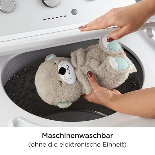 Fisher-Price Schlummer Otter Kuscheltier mit Atembewegung und Musik, Baby Erstausstattung, Neugeborene, Baby Spielzeug ab Geburt, Babyparty und Neugeborenen Geschenk, FXC66 thumbnail 5