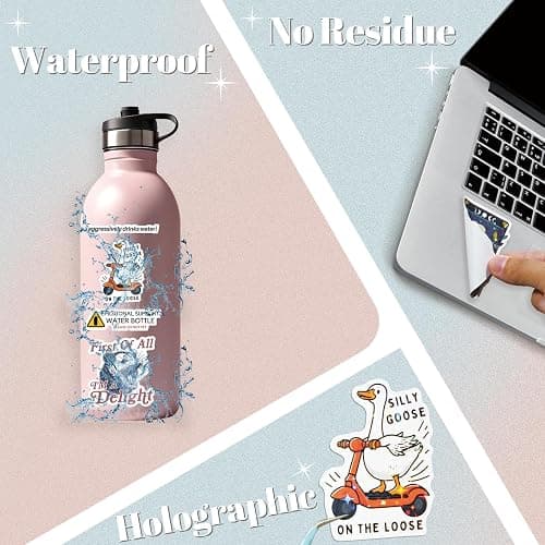 200 PCS Funny Holographic Stickers for Adults, Waterproof Vinyl Sarcastic Meme Decals for Laptop, Water Bottle, Phone, Kindle, Journal, Scrapbook, Bumper, Skateboard, Luggage, No Repeats thumbnail 4