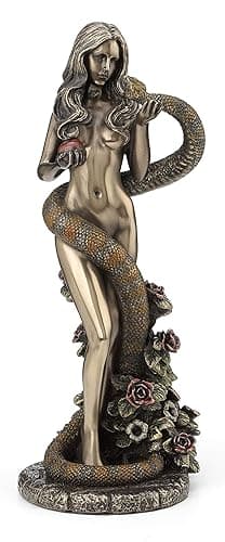 Veronese Design Original Sin by James Ryman Eve Holding Apple with Coiling Serpent Statue thumbnail 3