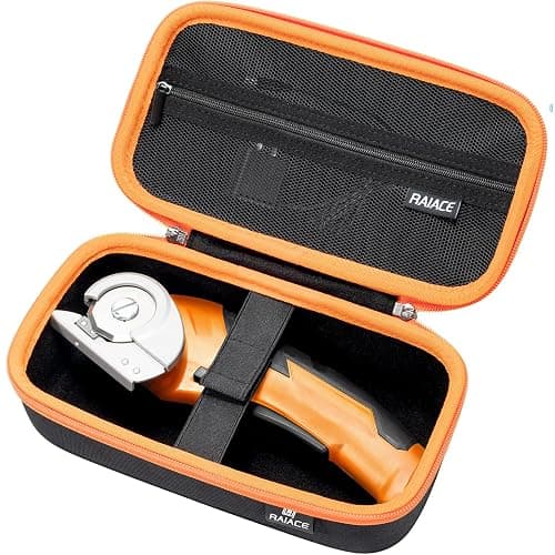RAIACE Hard Storage Case Compatible with WORX WX082L/ WX081L ZipSnip Cordless Electric Scissors, Protective Carrying Bag. (case only)-Black - Image 1