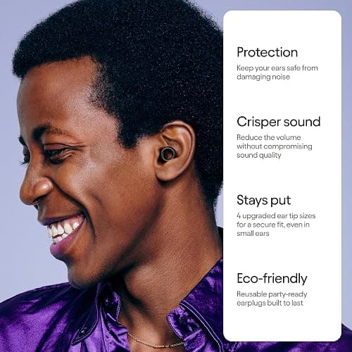 Loop Experience 2 Ear Plugs – Stylish Certified Hearing Protection for Concerts & Festivals, Live Events, Musicians, Sports, DJs and Nightlife – 17dB Noise Reduction Earplugs (High-Fidelity) thumbnail 2