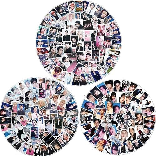 300PCS Stickers Set, Cute Stickers for Door, Car, Skateboard, Cellphone for Fans (Black) - Image 1