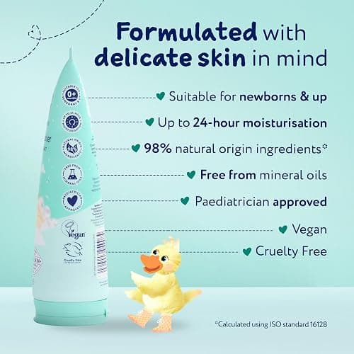 Childs Farm Baby Moisturiser, Baby Soft Scent | Moisturising & Hydrating | Suitable for Newborns with Dry, Sensitive Skin, 200ml (Pack of 2) thumbnail 7