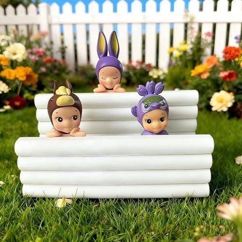 ZIQIYUCAI Desktop Display Stand for Sonny Angel Hippers Holder for Collectible Figures, Perfect for Showcasing for Sonny Angel Hippers White thumbnail 4