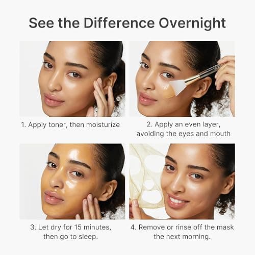medicube Wrapping Mask Kojic Acid, Turmeric, Vitamin C Overnight Peel Off Facial Mask | Brighten & Defends Against Skin Stress for a Clear, Glowing Complexion | Korean Skin Care, 2.53 fl.oz thumbnail 6