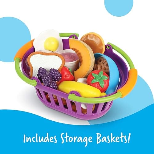 Learning Resources New Sprouts Bundle of Breakfast, Lunch and Dinner - Food Toys, Pretend and Play, Imaginative Skills, Toddlers Kitchen Toys, Fruit and Vegetable Basket, Gifts for Boys and Girls thumbnail 4