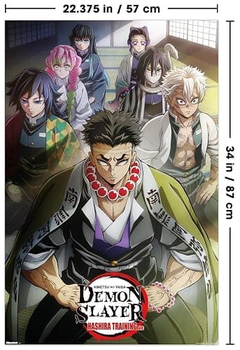 Demon Slayer: Hashira Training - Key Art 1 Wall Poster, 34L" x 22.4W", Unframed Version thumbnail 3