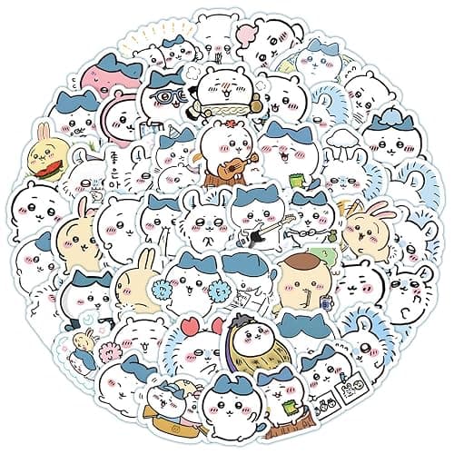 50Pcs Kawaii Chiikawa Sticker for Kids, Cute Cartoon Waterproof Vinyl Stickers for Adult Teen Girl Student Water Bottle, Laptop, Phone, Computer, Guitar, Notebook, Skateboard, Travel Case, Scrapbook - Image 1