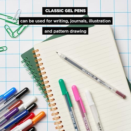 SAKURA 3-Piece Gelly Roll Blister Card Medium Point Gel Ink Pen Set, Black thumbnail 5