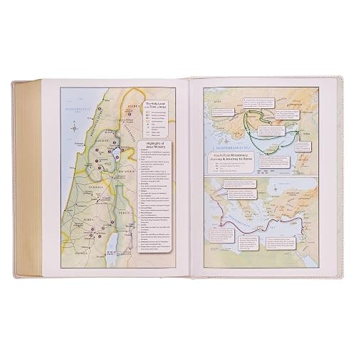 KJV Holy Bible, Large Print Note-taking Bible, Vegan Leather Hardcover - King James Version, Blush Bouquet Printed (KJV Note-taking Editions) thumbnail 12