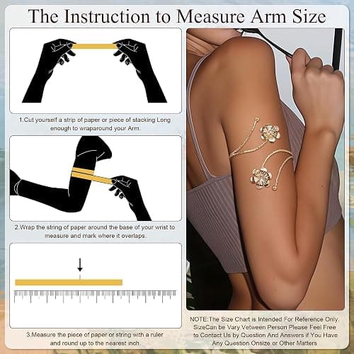 Vegolita 4Pcs Upper Arm Cuff for Women Open Adjustable Arm Bracelets Minimalist Coil Arm Armband Set thumbnail 5