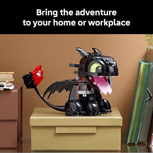 LEGO Icons How to Train Your Dragon: Toothless Building Set for Adults, Ages 18+ - Room Decor for Office, Bedroom, or Book Shelf - Collectible for Movie Fans - Gift Idea for Birthdays - 10375 thumbnail 7
