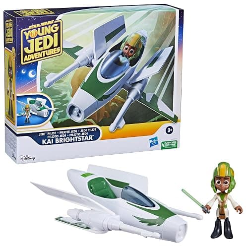 Star Wars: Young Jedi Adventures Jedi Pilot Kai Brightstar, 4-Inch Scale Action Figure Ship, Toys, Preschool Toys for 3 Year Old Boys & Girls thumbnail 13