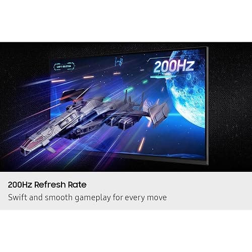SAMSUNG 27” Odyssey G5 G53F QHD Resolution Gaming Monitor, HDR10, 200Hz Refresh Rate, IPS Panel, AMD FreeSync�� Premium, Black Equalizer, Auto Source Switch, LS27FG532ENXZA thumbnail 4