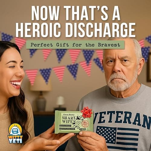 Witty Yeti's Tactical Assault Shart Wipes 1 Pack (10 Wipes). When Your Butt Commits Chemical Warfare, You Need to Call in the Diarrhea Delta Force. thumbnail 7