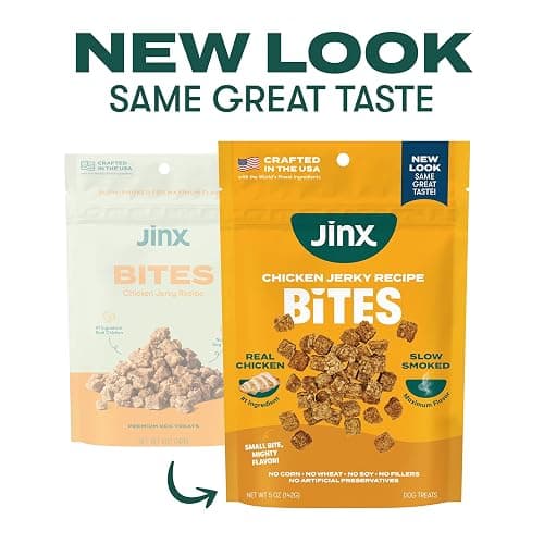 Jinx Chicken Bites Jerky Dog Treats - Soft & Chewy, All Natural Dog Jerky Treats with Cage-Free Chicken - Pet Products for All Dogs (Puppies, Adults & Seniors) - 5oz thumbnail 2