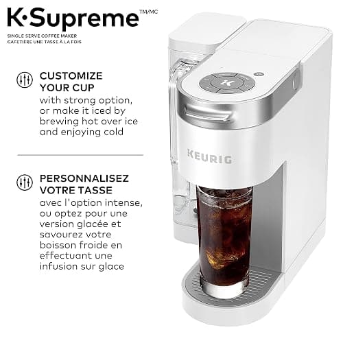 Keurig K-Supreme Single Serve K-Cup Pod Coffee Maker, With MultiStream Technology, White thumbnail 5