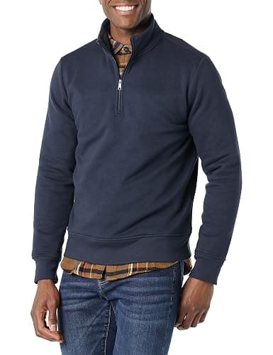 Amazon Essentials Mens Long-Sleeve Quarter-Zip Fleece Sweatshirt - Image 1
