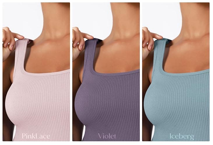 ODODOS 3-Pack Crop Tank Cropped Tops thumbnail 5