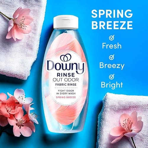 Downy Rinse Laundry Odor Remover, Spring Breeze Scent, 48 FL OZ, Fabric Softener and Laundry Odor Removal Rinse thumbnail 11