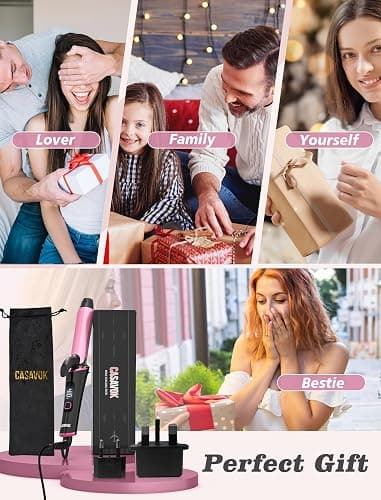 Mini Curling Iron for Travel,110~240V Dual Voltage with European Plug Adapter,Small Curling Iron for Short Hair,Tiny Curling Irons for Women,Anti-Scald Cover,Auto-Off,5 Temp Digital Settings,1 Inch thumbnail 9