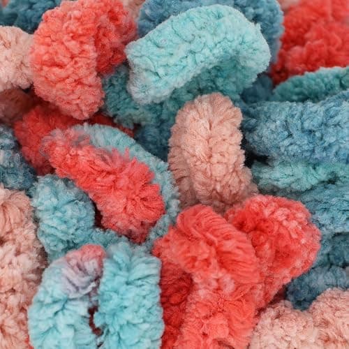 JubileeYarn Fun Finger Loops Yarn - Polyester Jumbo Weight Loop Yarn - 100g/Skein - Hypnos - 6 Skeins thumbnail 3