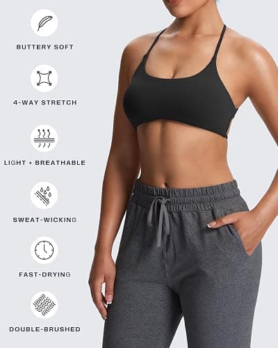 Aoxjox Women's Workout Sports Bras Fitness Ivy Low Impact Bra Yoga Crop Tank thumbnail 7