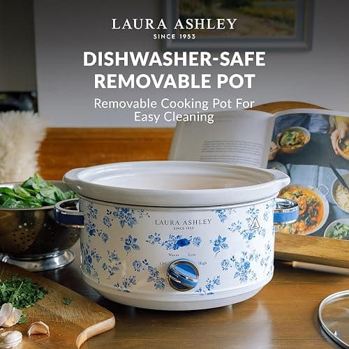 VQ- Laura Ashley 6.8 Quart Slow Cooker - China Rose thumbnail 3