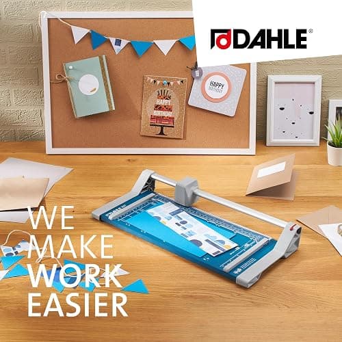 Dahle 507 A4 Self-Sharpening Paper Trimmer Guillotine with Safety Cutting Protection, Blue thumbnail 9