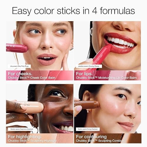 Clinique Chubby Cream Blush Stick Cheek Colour Balm | Blush For Cheeks | Long Lasting + Buildable | Create A Healthy Looking Glow | Perfect For Travel thumbnail 8