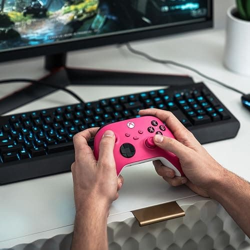 Microsoft Controller for Series X / S, & Xbox One (Latest Model) - Deep Pink (Renewed) thumbnail 9