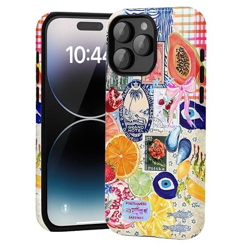 Amzfield Compatible with iPhone 15 Pro Max Case, Aesthetic Summer Phone Case Cute Fruit Lemon European Collage for Girl Women, Scratch Resistant Shockproof Protective Girly Case for iPhone 15 Pro Max thumbnail 7