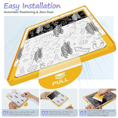 OMOTON PAPERSENSE 2 Pack Paper Screen Protector for iPad Mini 7 A17 Pro Mini 6 6th(2024/2021, 8.3-inch), Anti-glare Matte PET Film with Easy Installation Tray, Draw Like on Paper, Ultra-Responsive thumbnail 4