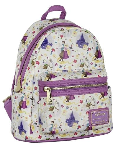 Loungefly Disney Tangled Rapunzel Flynn Ryder And Maximus All-Over Print Cute Mini Backpack 11" thumbnail 4