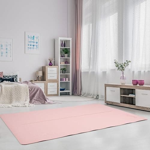 Gogokiwi Large Yoga Mat (6'x4') – 1/4" & 1/2" Thick Exercise Mats for Home Workout, Extra Wide Workout Mats for Home Gym, Yoga, Pilates, Stretching, Floor & More thumbnail 2