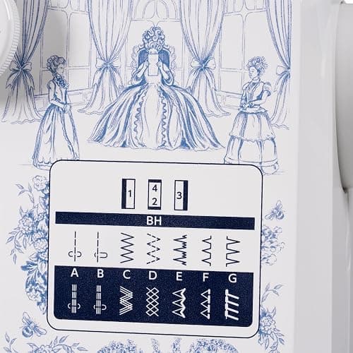 Janome Toile Romance Easy-to-Use 15-Stitch Sewing Machine Officially Licensed Bridgerton Collection thumbnail 8