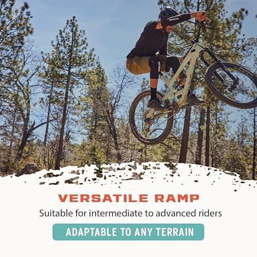 Ninja MTB Mach 1 Jump Ramp, Portable Jump Ramp, 3 Panel Ramp for All Ages, Ideal for MTB Bikes, BMX Bikes, One Wheels, Scooters, Skateboards, and RC Cars thumbnail 4