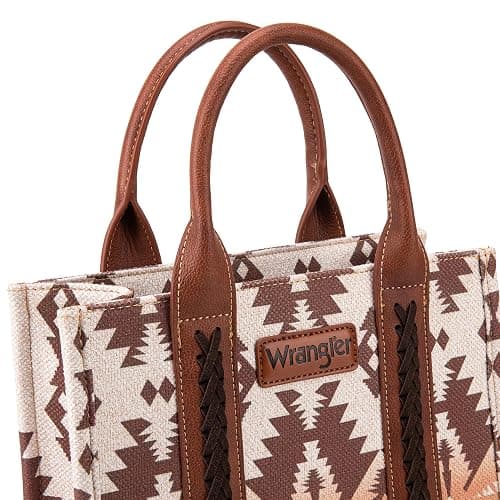 Wrangler Aztec Tote Bag for Women Boho Western Top Handle Shoulder Purse and Handbag thumbnail 4
